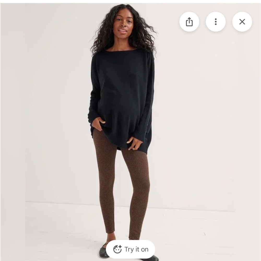 Hatch pregnancy Nadine cashmere shirt